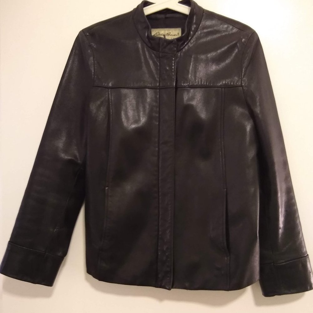 Eddie Bauer Leather Jacket Size Small